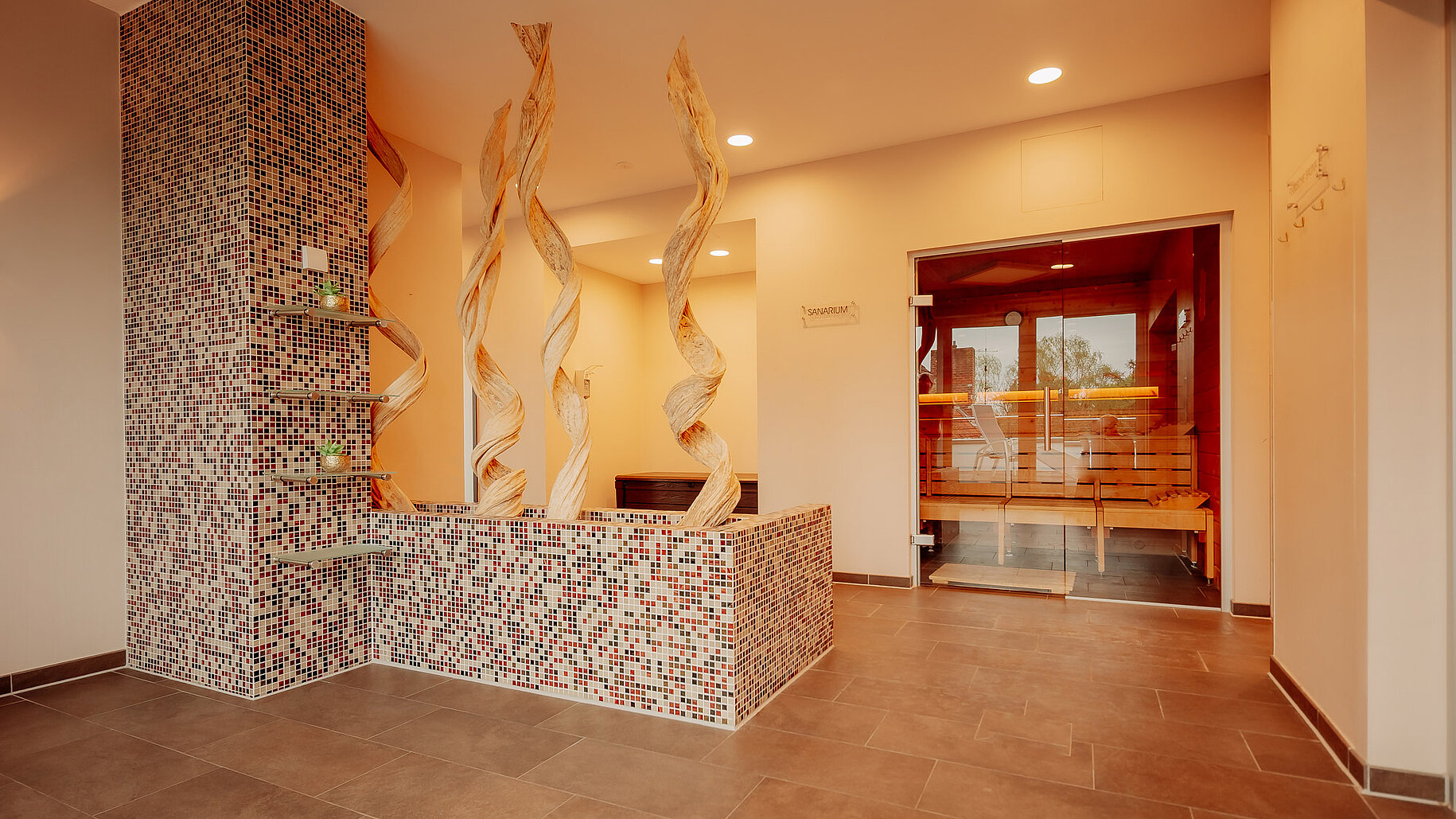 Sanarium im Wellnessbereich – LOOKEN INN Wellnessbereich mit Sanarium im LOOKEN INN Lingen