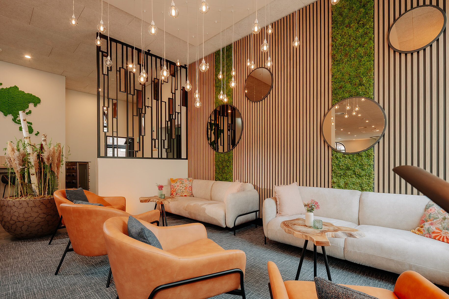 Lobby – Hotel Stadthöfe Rhede Gemütliche Lobby im Hotel Stadthöfe Rhede mit modernem Design